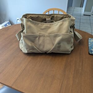 Men's Tan Canvas Bag